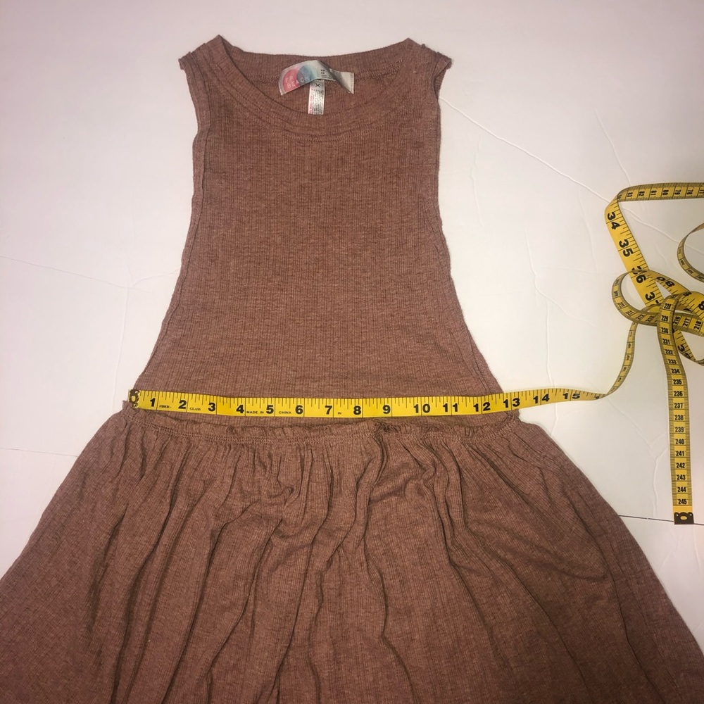 Free People Beach Tank Flare Ruffle Shirt Dress XS - Picture 6 of 7